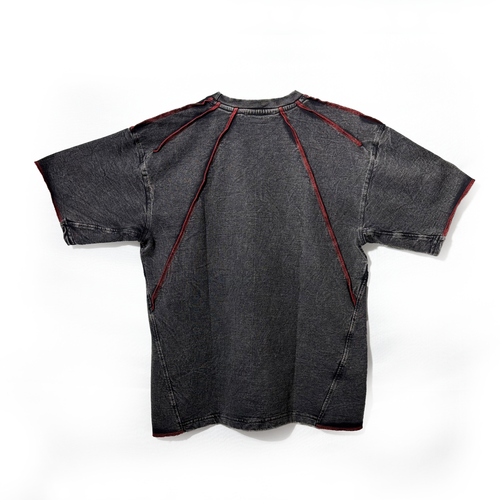 Robbow Crimson Thread Tee - Premium Washed Seam T-Shirt